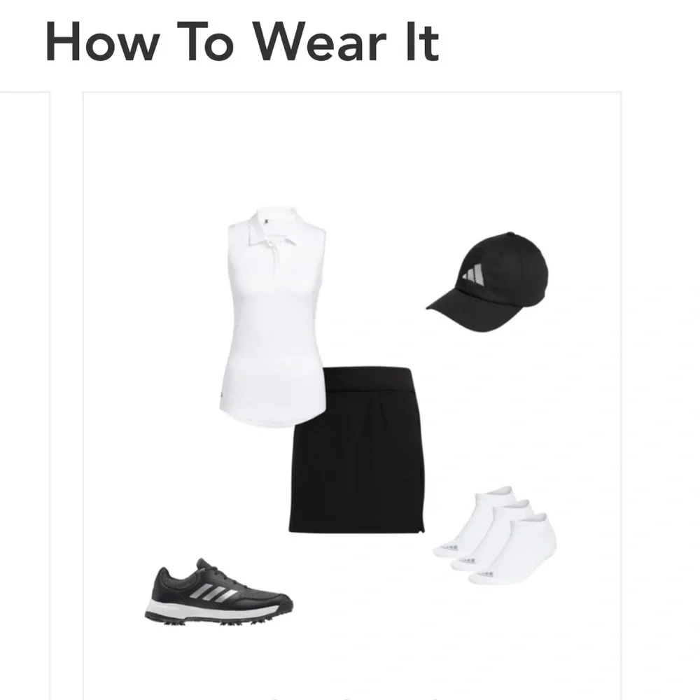NWT Adidas Golf Star Plon Skort